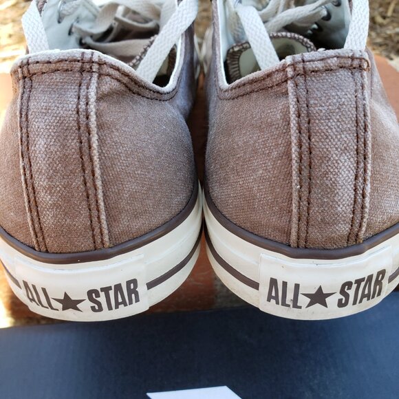 EUC CTAS Converse 104375F low brown allover canvas (11M - 13W) KICKS - Picture 5 of 7